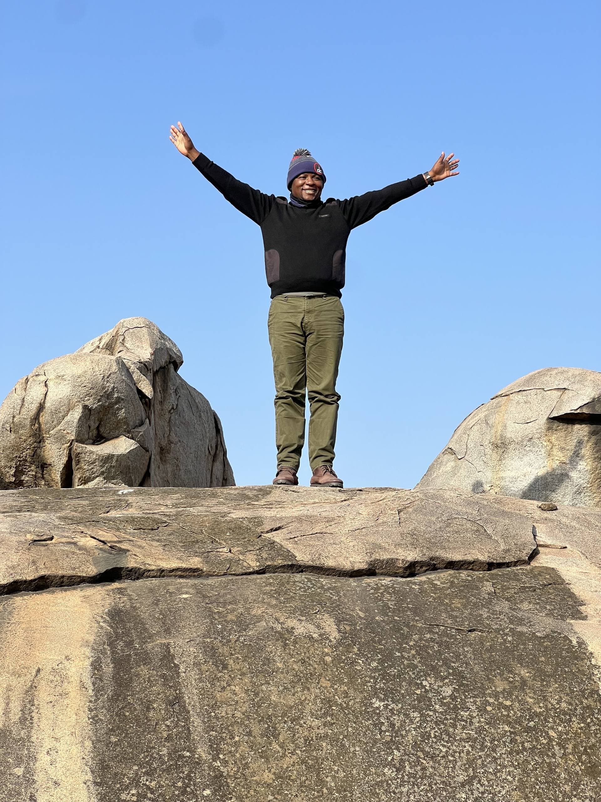 Anicet Philip guiding guests in Tanzania