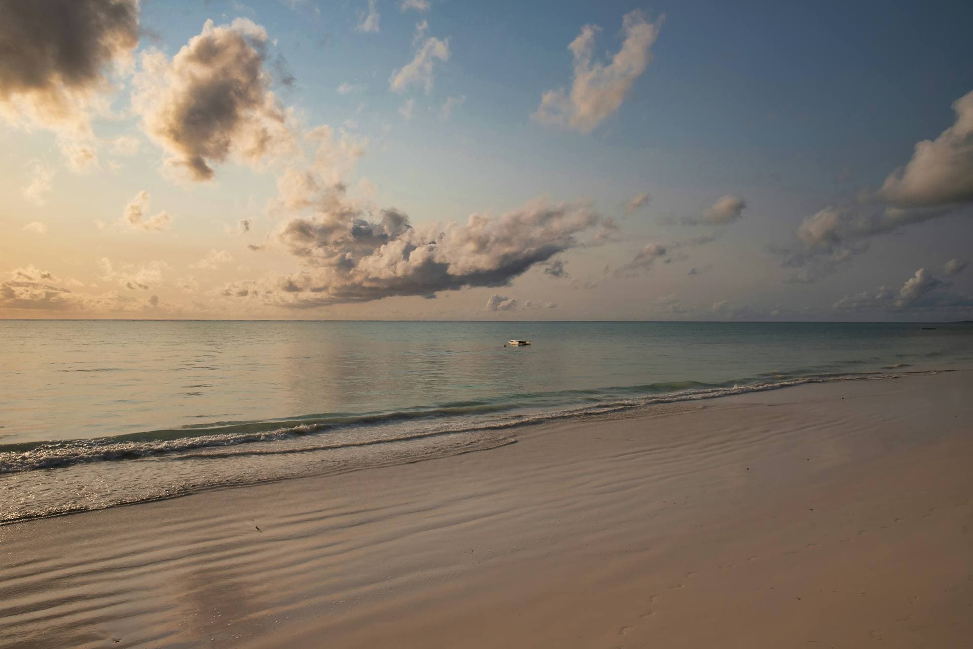 Pristine beach in Tanzania
