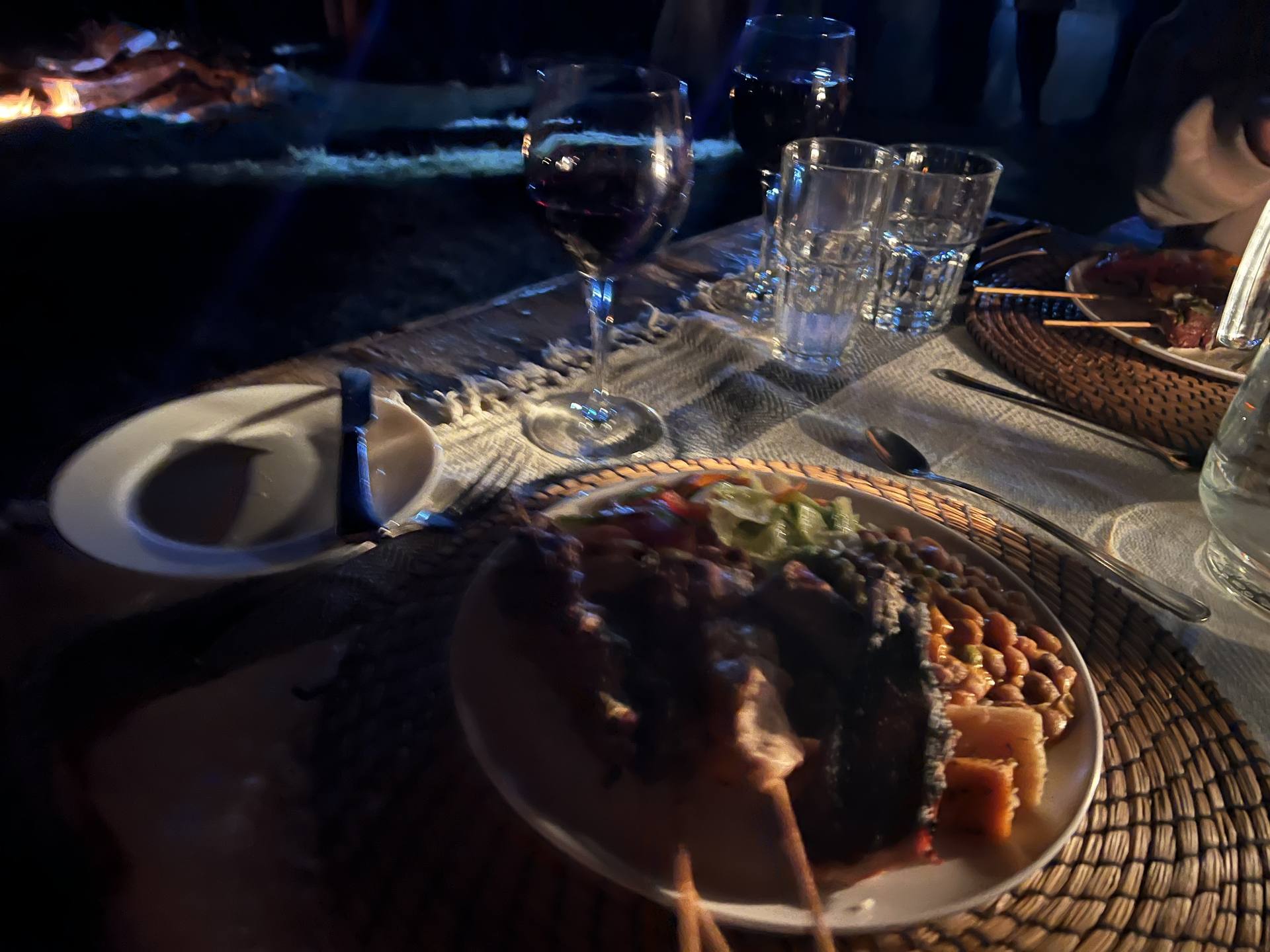 Safari chef preparing a meal in a bush kitchen