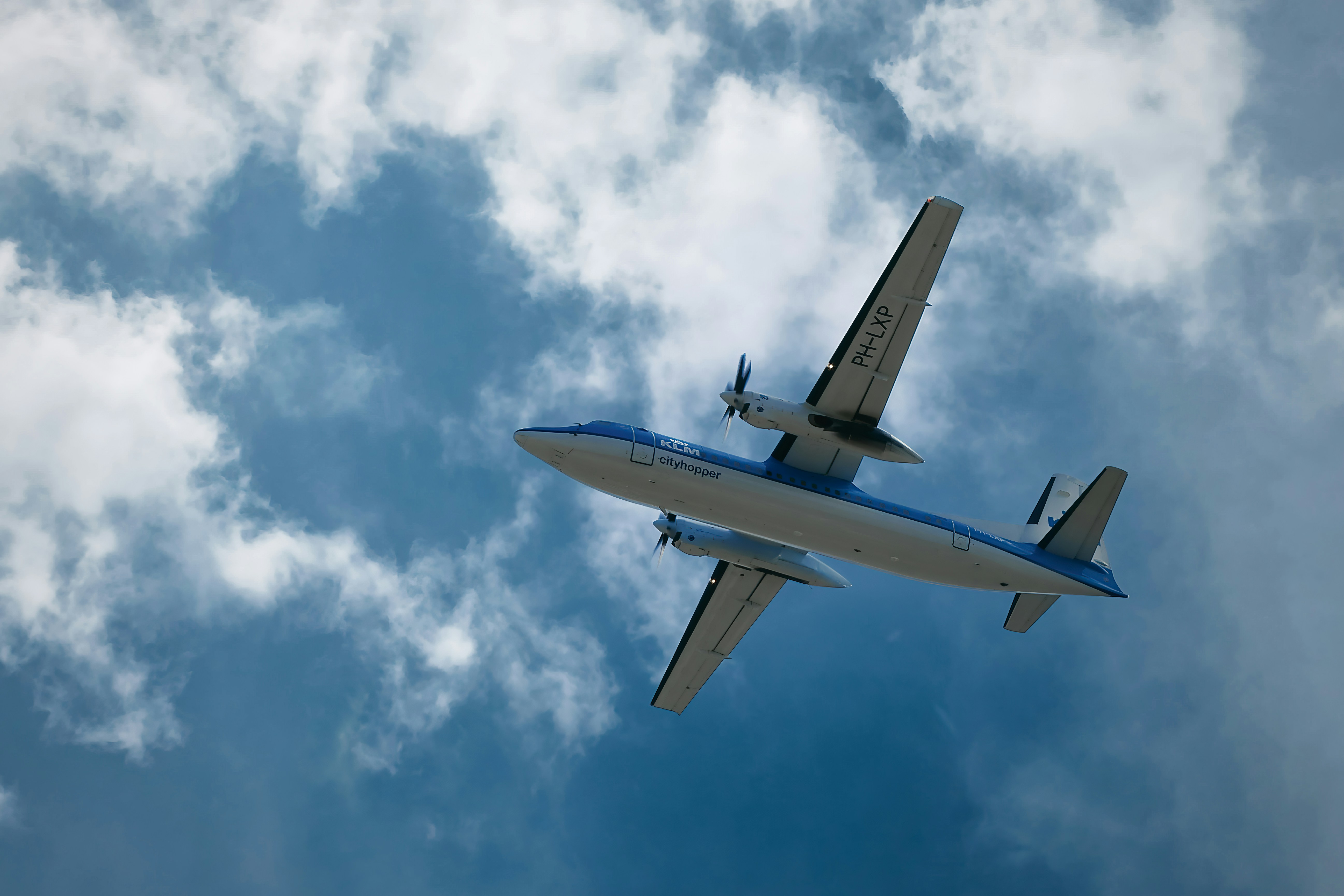 Small aircraft flying over the Serengeti plains